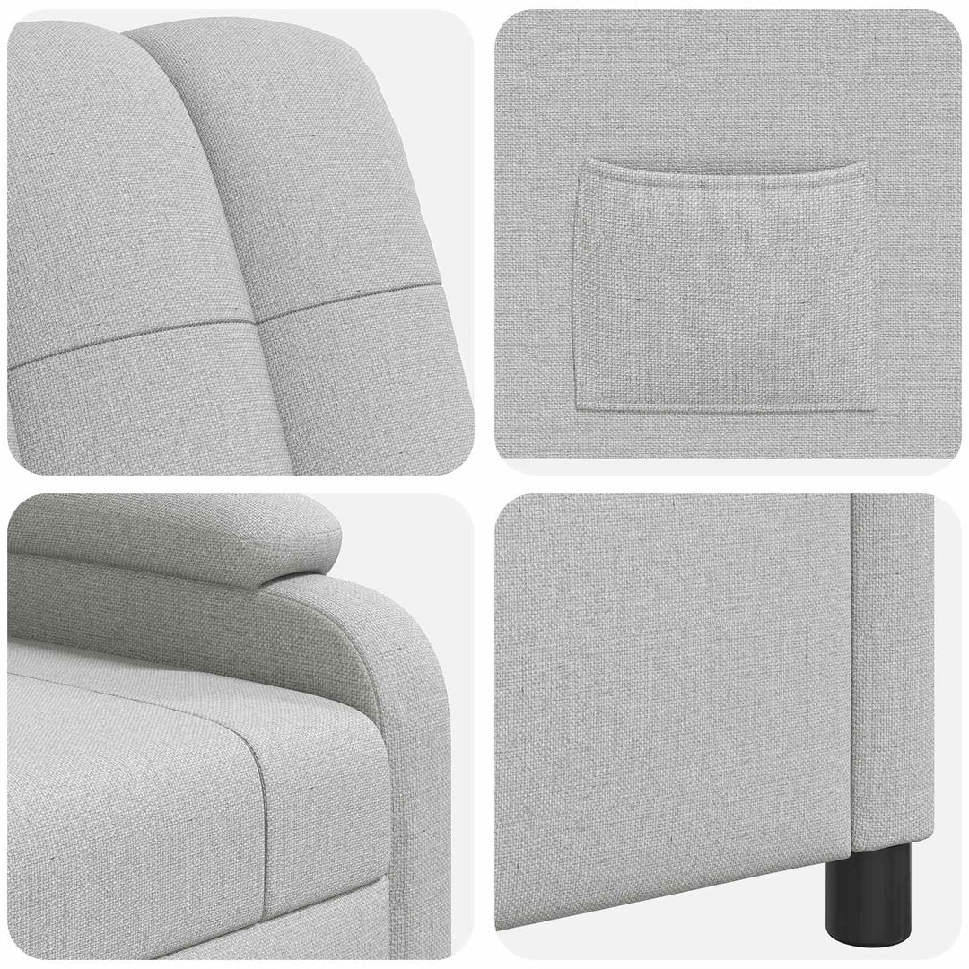 Recliner Skygrå Stof