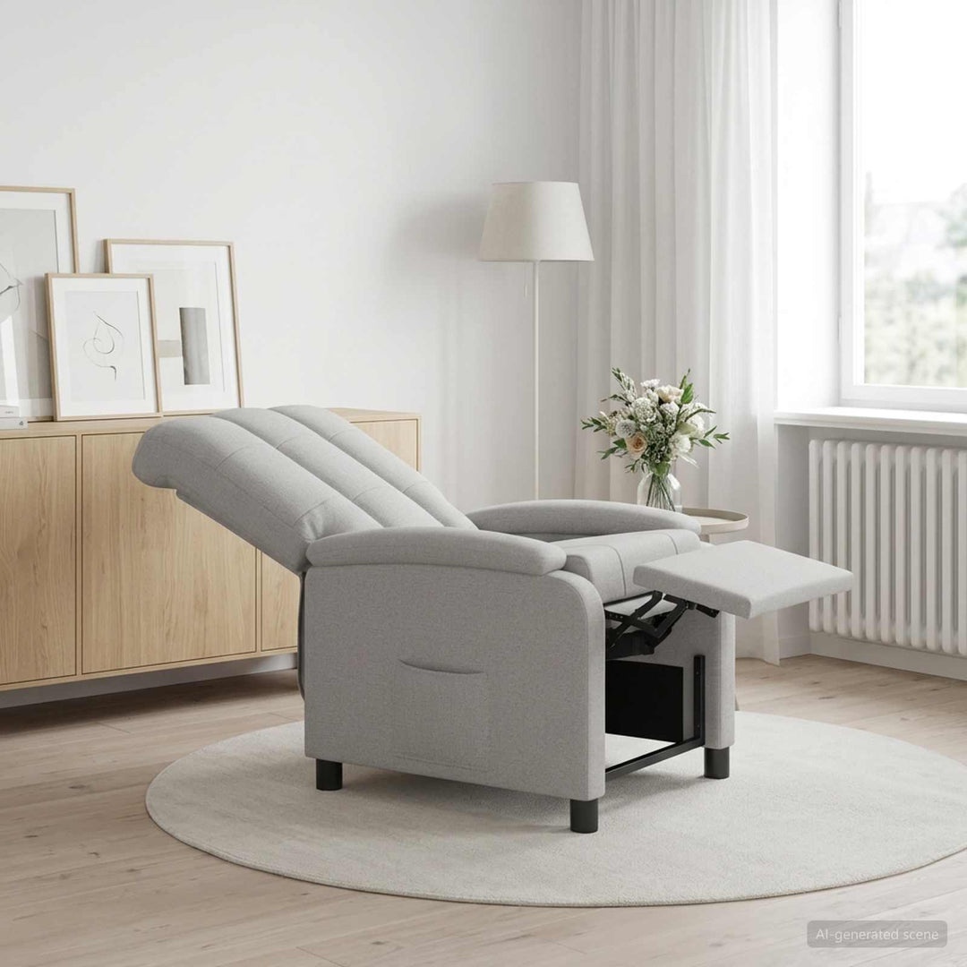 Recliner Skygrå Stof