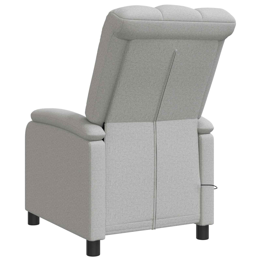 Massage Lænestol Skygrå Stof