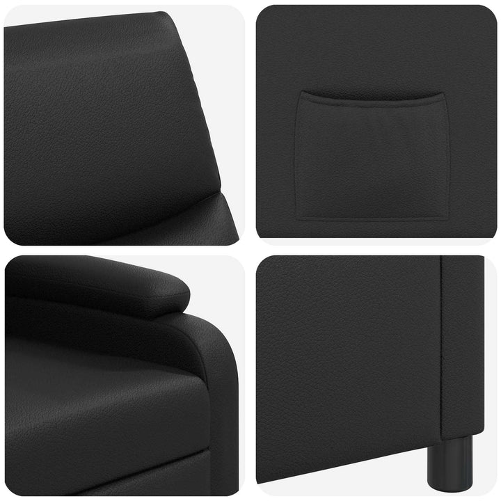 Recliner Sort Kunstlæder