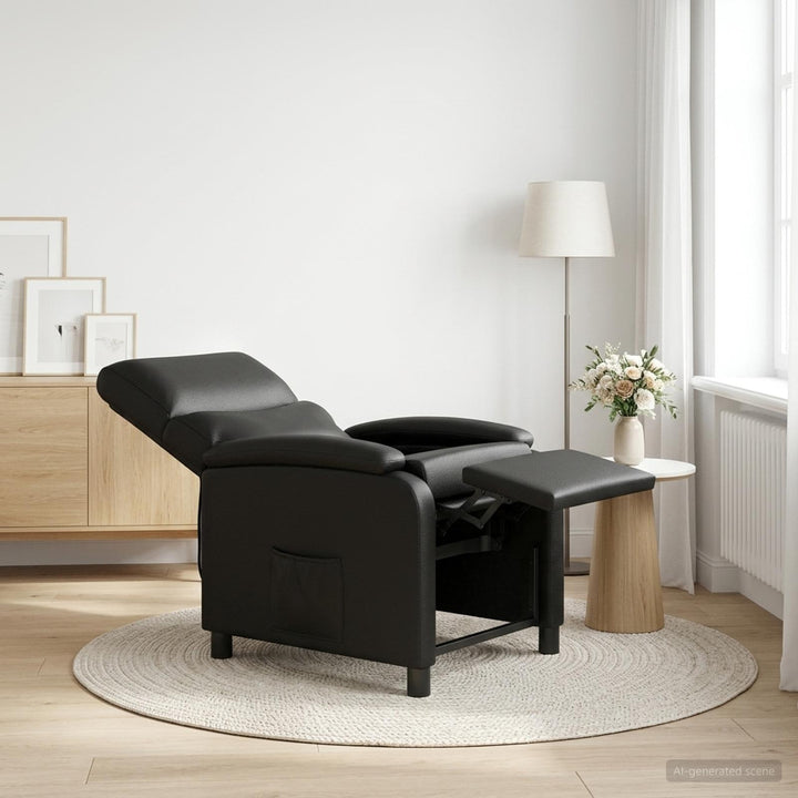 Recliner Sort Kunstlæder