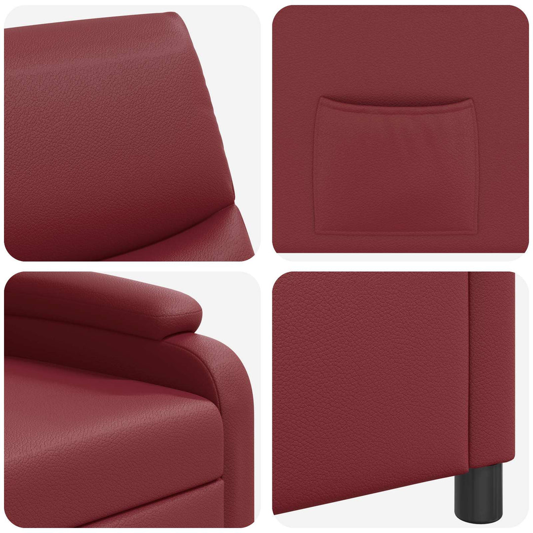 Recliner Vinrød Kunstlæder