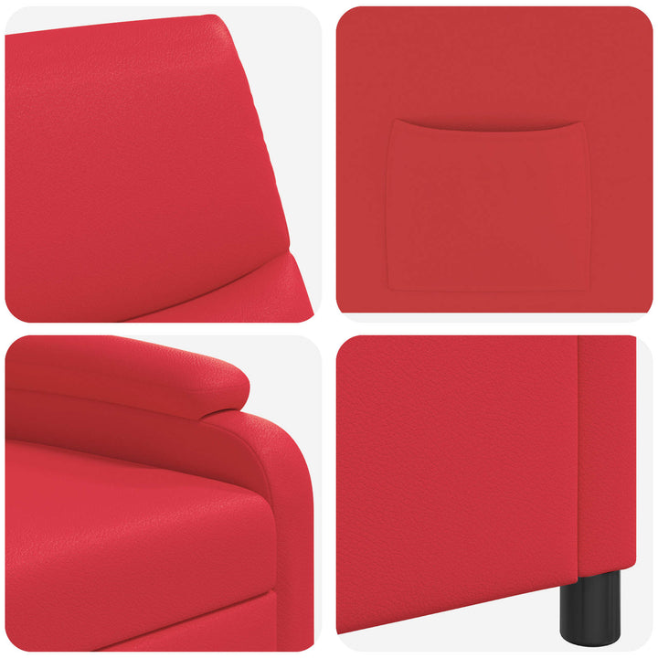 Recliner Rød Kunstlæder