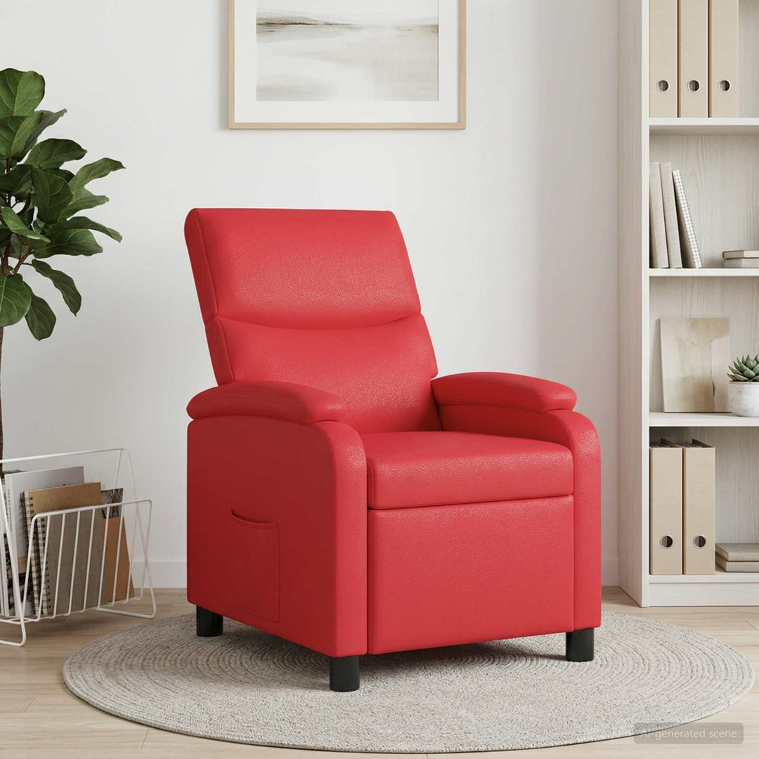 Recliner Rød Kunstlæder