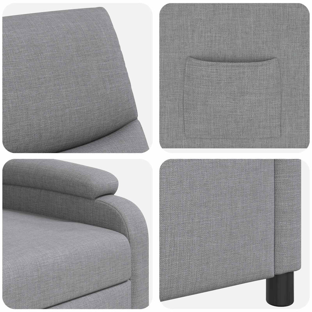 Recliner Lysegrå Stof