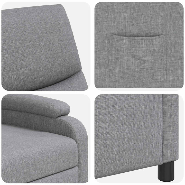 Recliner Lysegrå Stof