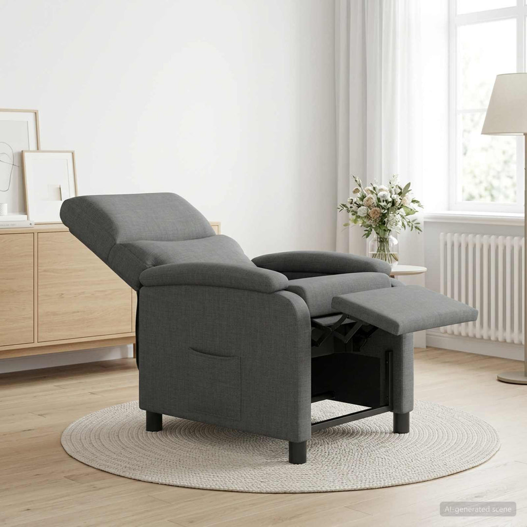 Recliner Mørkegrå Stof