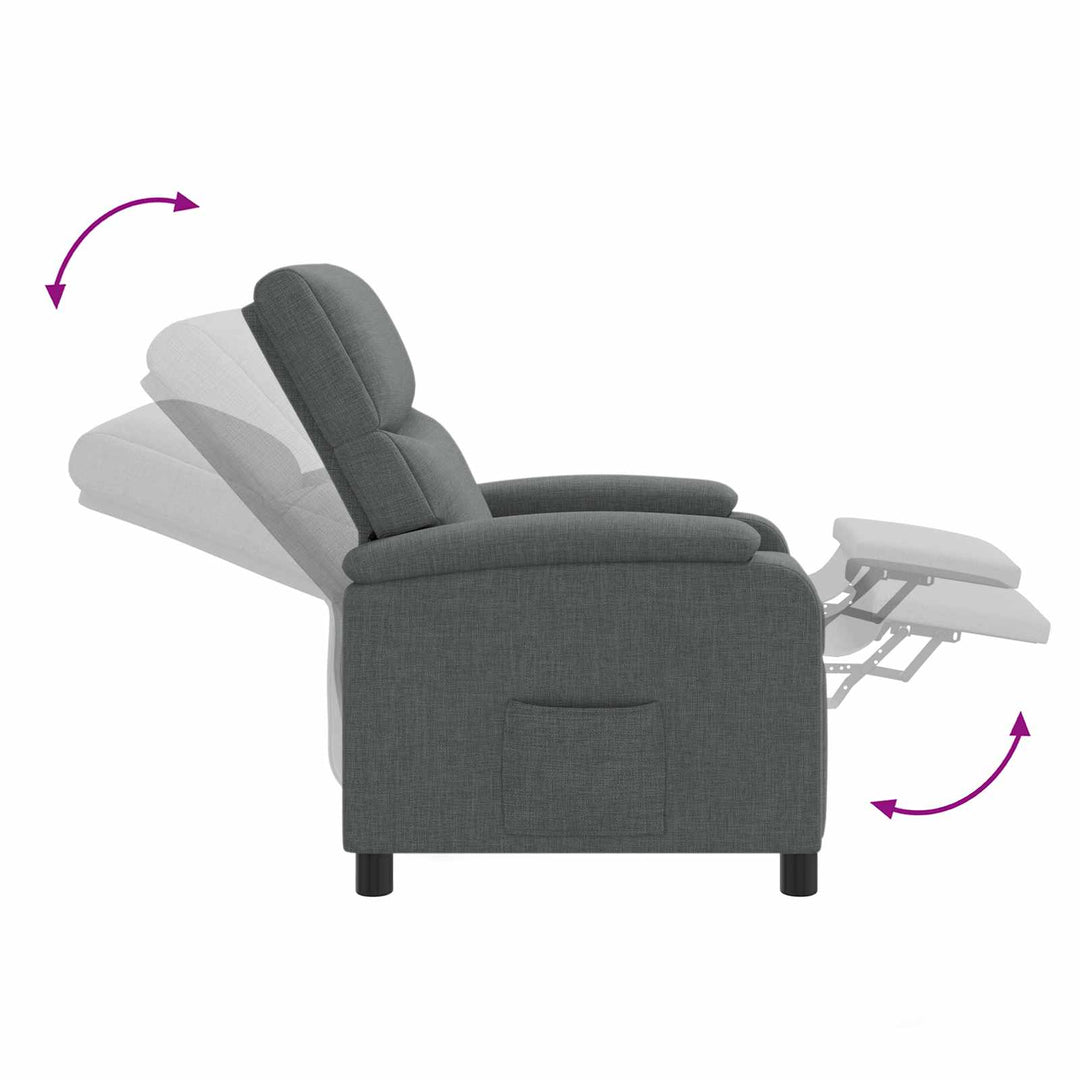 Recliner Mørkegrå Stof