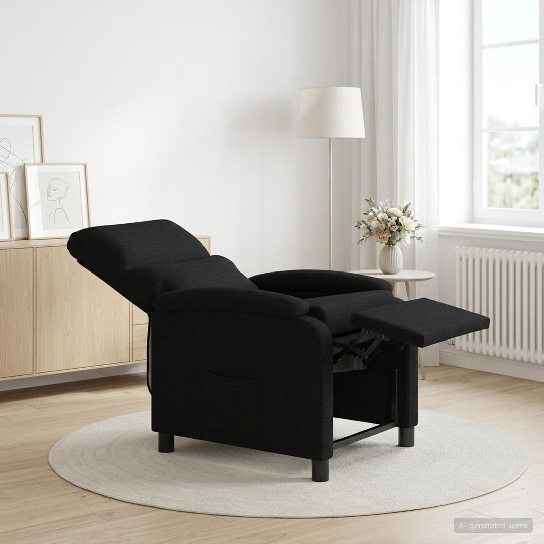 Recliner Sort Stof