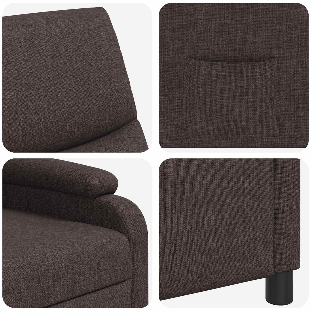 Recliner Mørk Brun Stof
