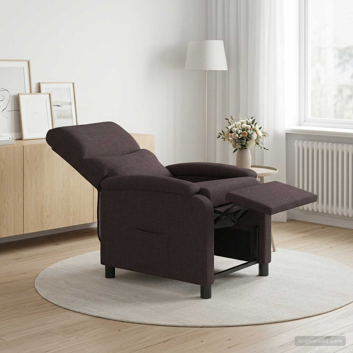 Recliner Mørk Brun Stof