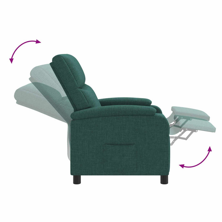 Recliner Mørkegrøn Stof