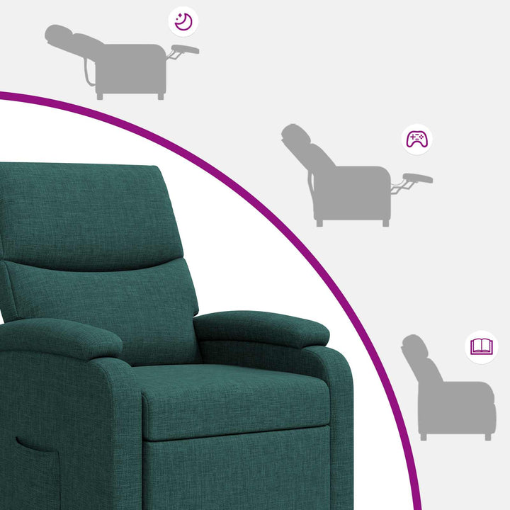 Recliner Mørkegrøn Stof