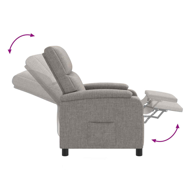 Recliner Gråbrun Stof