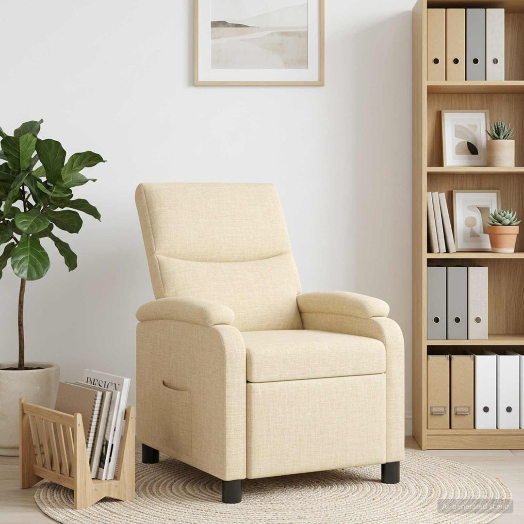 Recliner Cremefarvet Stof