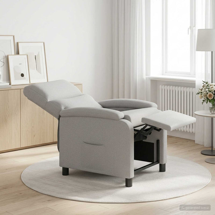 Recliner Skygrå Stof