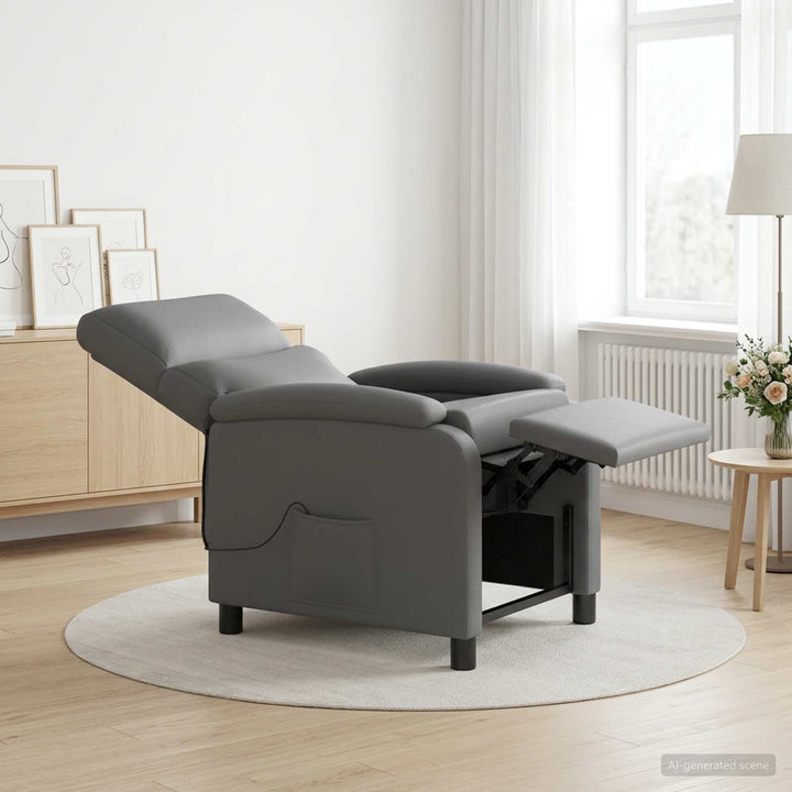 Massage Lænestol Grå Kunstlæder