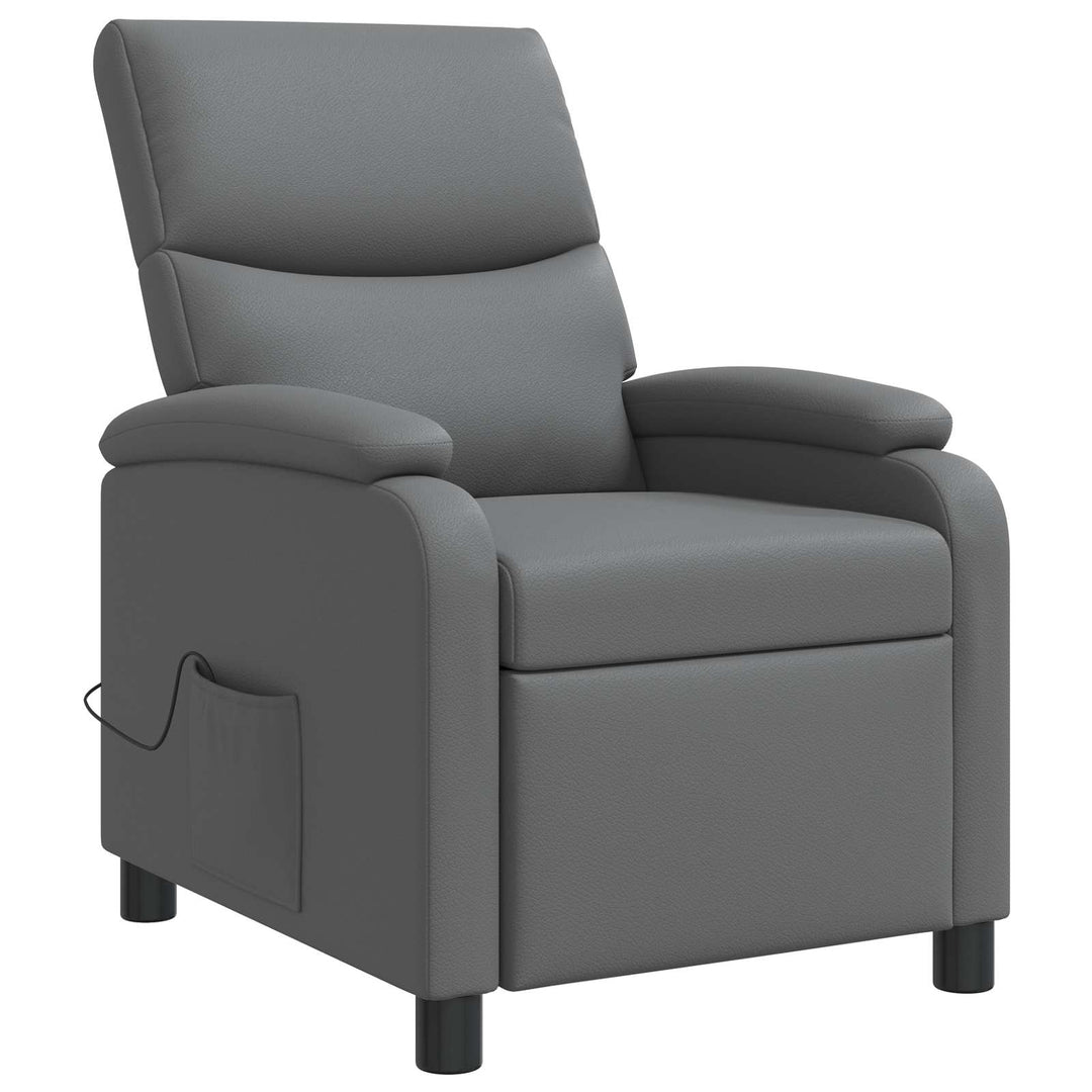 Massage Lænestol Grå Kunstlæder