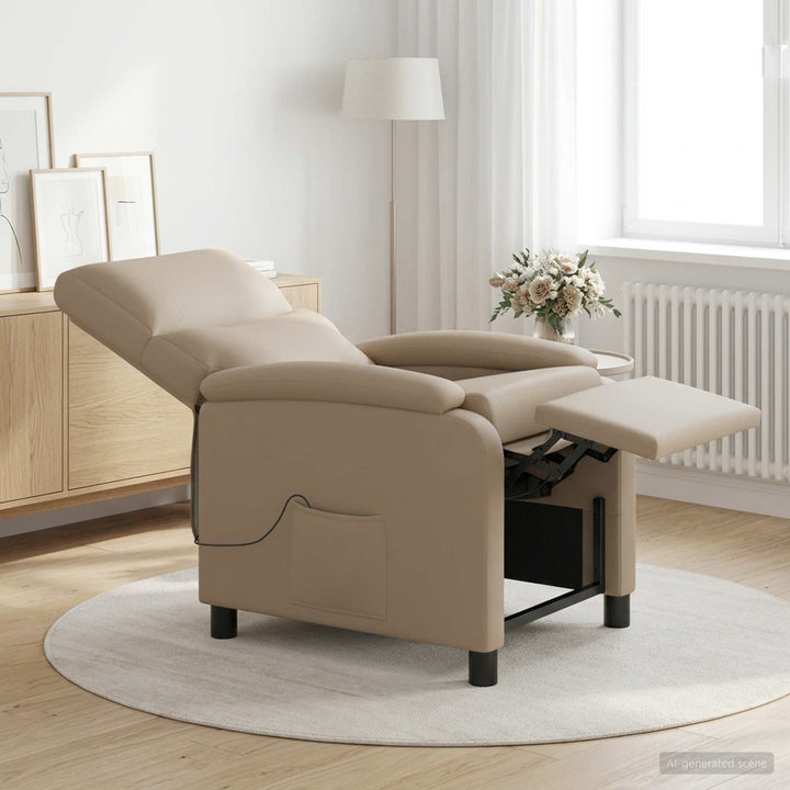 Massage Lænestol Cappuccino Kunstlæder