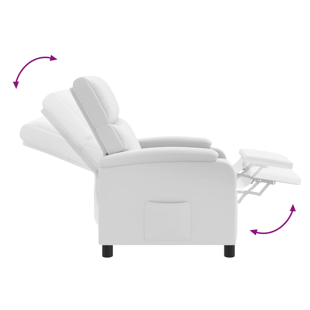 Massage Lænestol Hvid Kunstlæder