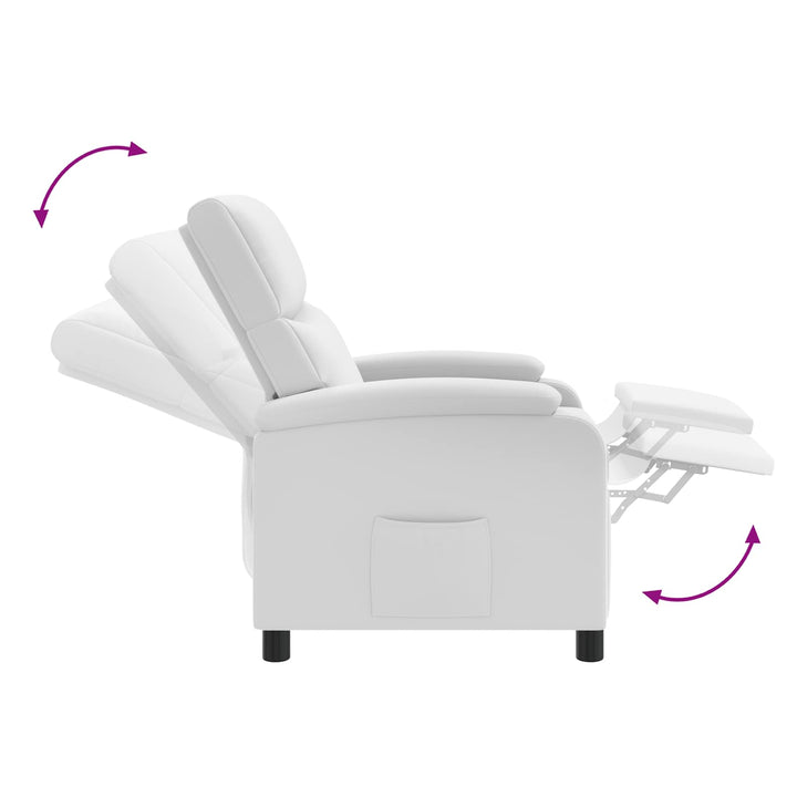Massage Lænestol Hvid Kunstlæder