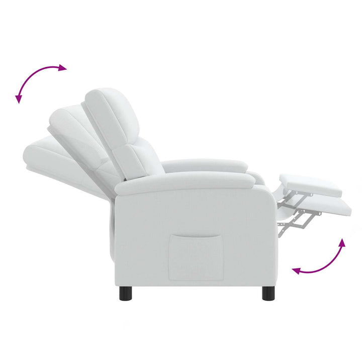 Massage Lænestol Hvid Stof