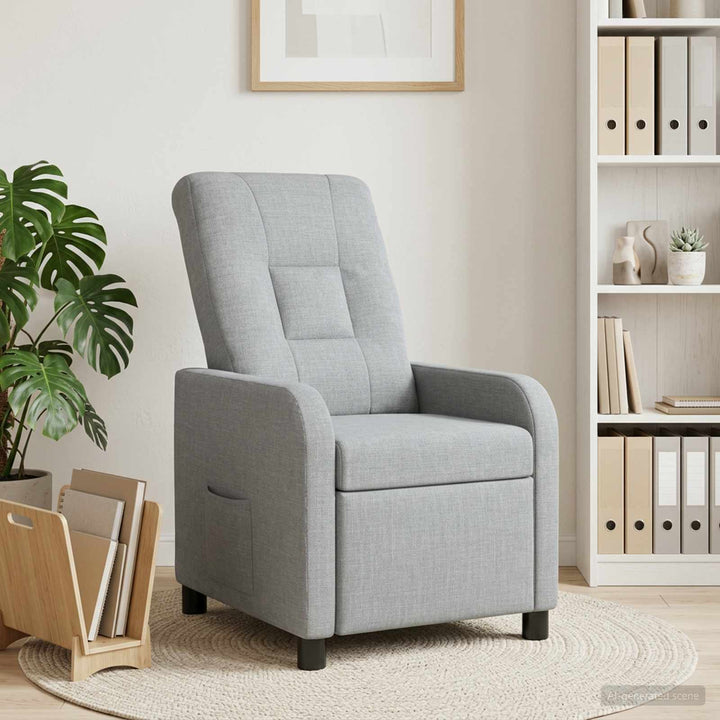 Recliner Lysegrå Stof