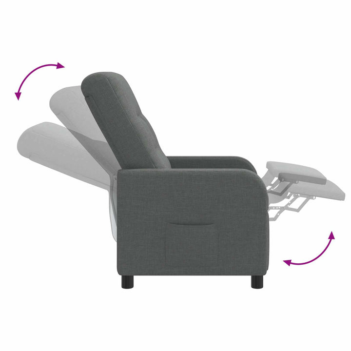 Recliner Mørkegrå Stof