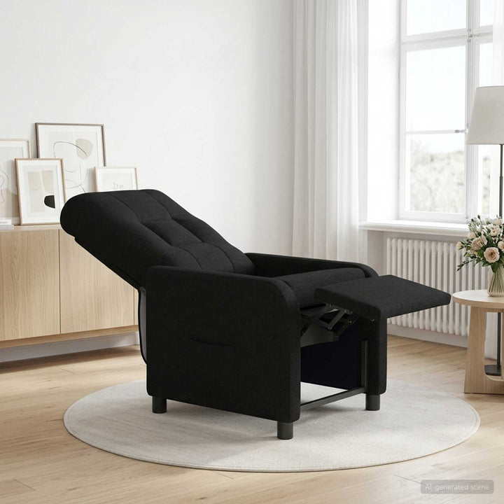 Recliner Sort Stof