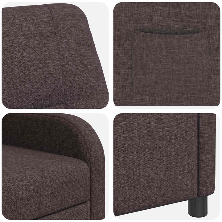 Recliner Mørk Brun Stof