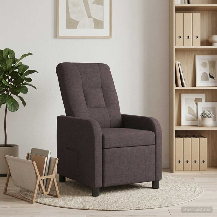 Recliner Mørk Brun Stof