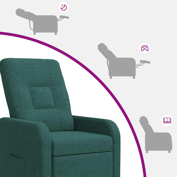 Recliner Mørkegrøn Stof
