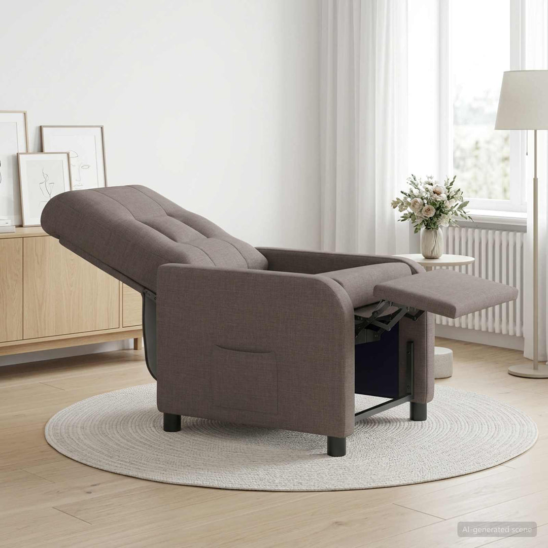 Recliner Gråbrun Stof