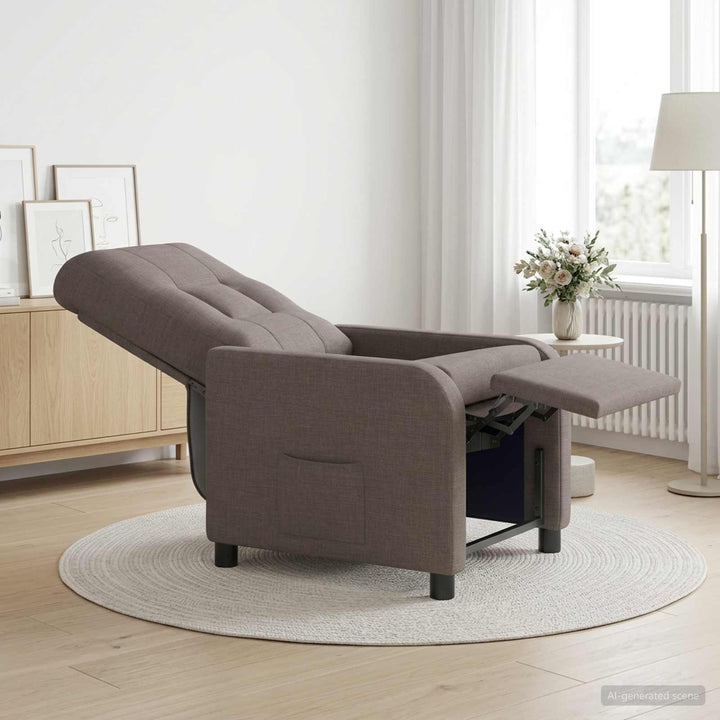 Recliner Gråbrun Stof