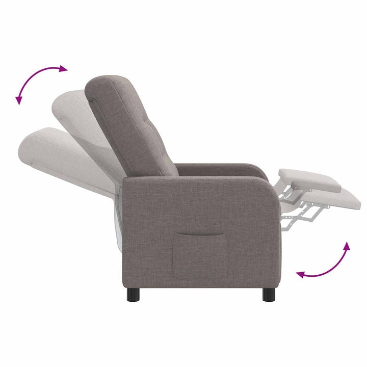 Recliner Gråbrun Stof