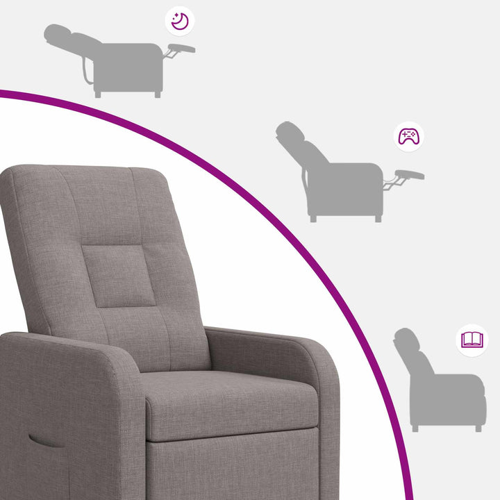 Recliner Gråbrun Stof