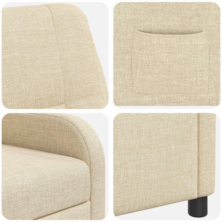 Recliner Cremefarvet Stof