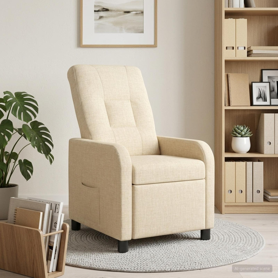 Recliner Cremefarvet Stof