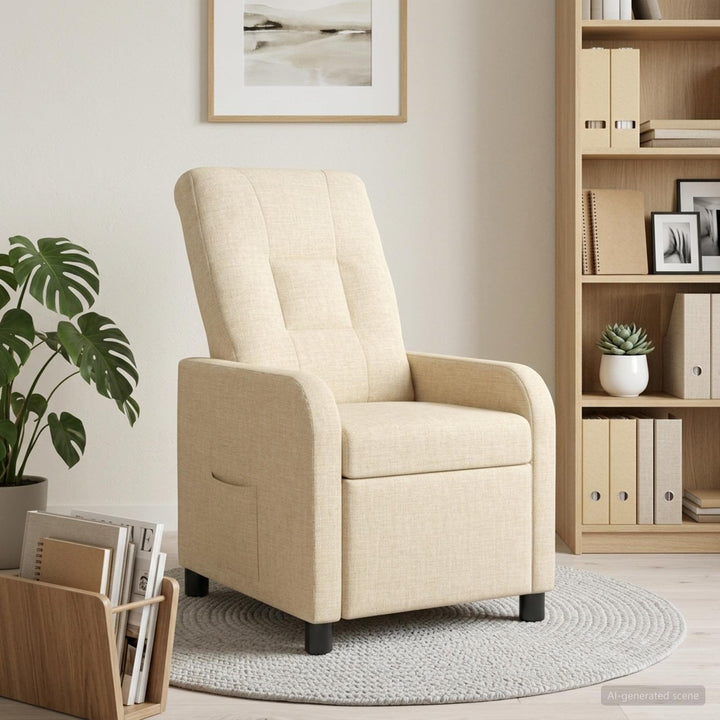 Recliner Cremefarvet Stof