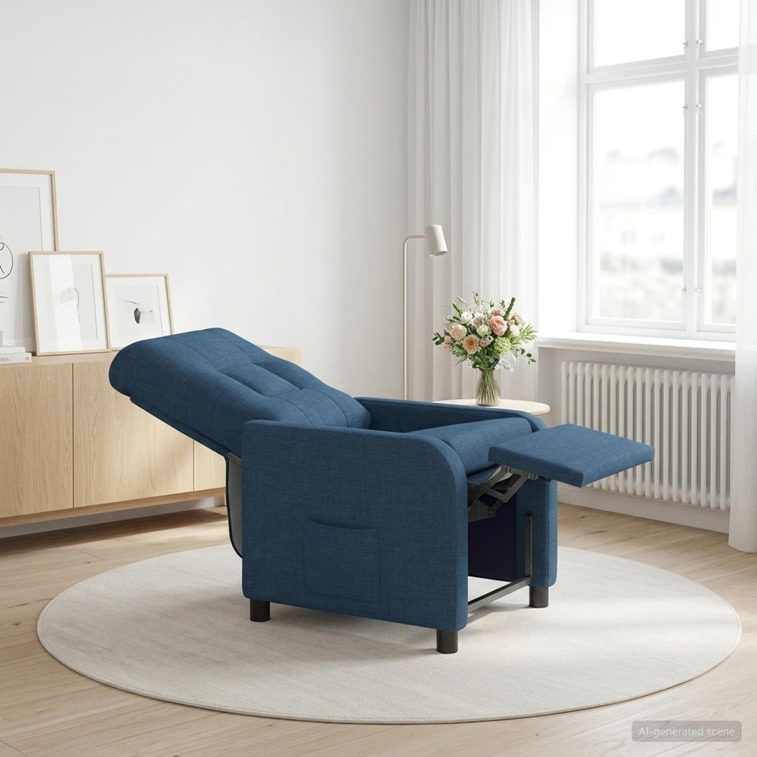 Recliner Blå Stof