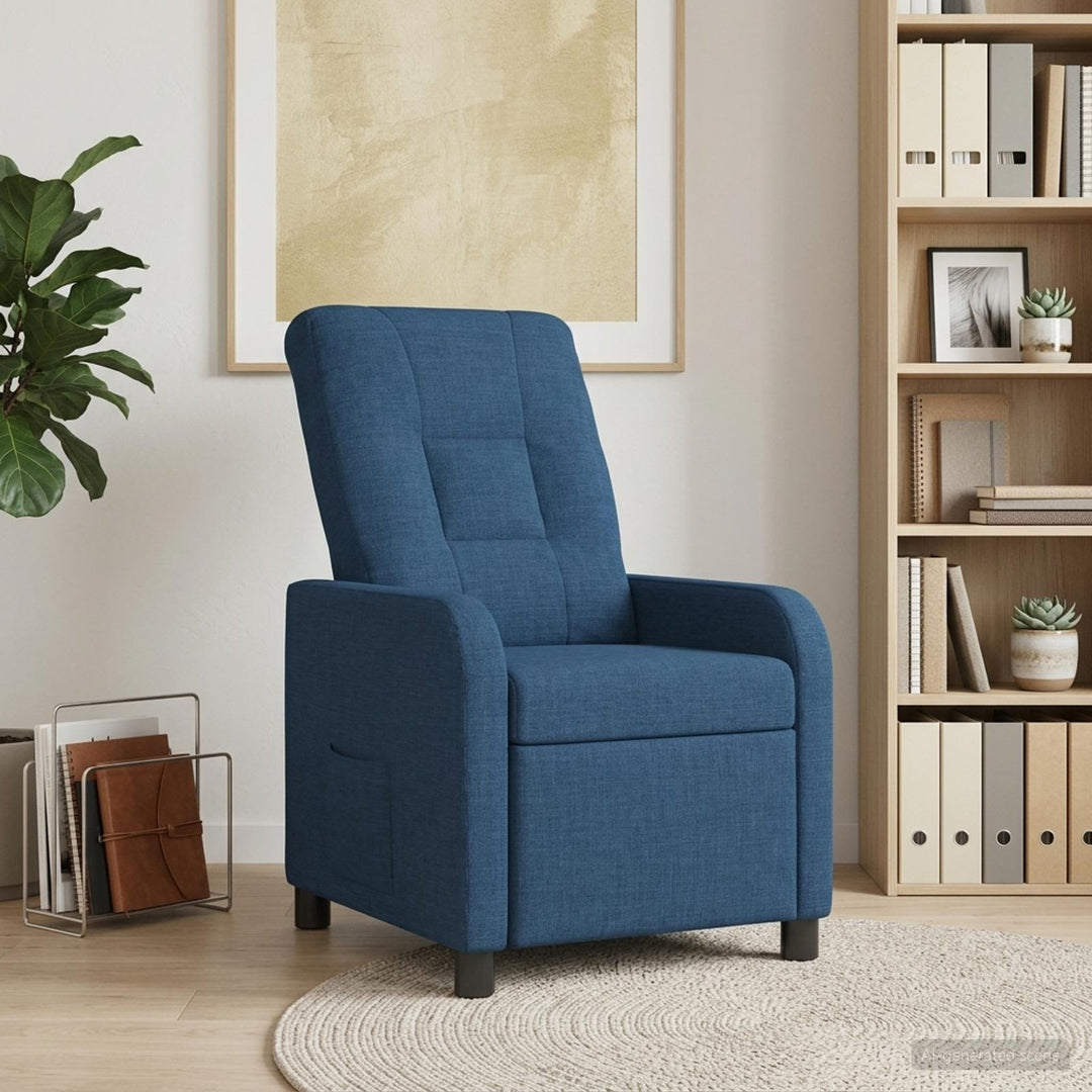 Recliner Blå Stof