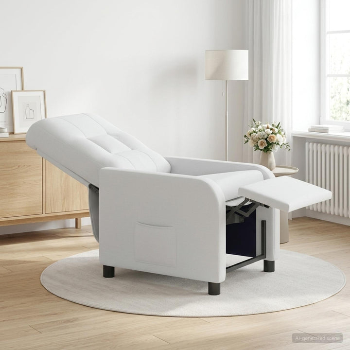 Recliner Hvid Stof