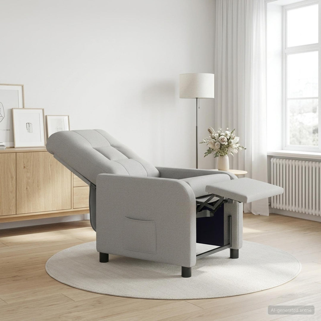 Recliner Skygrå Stof