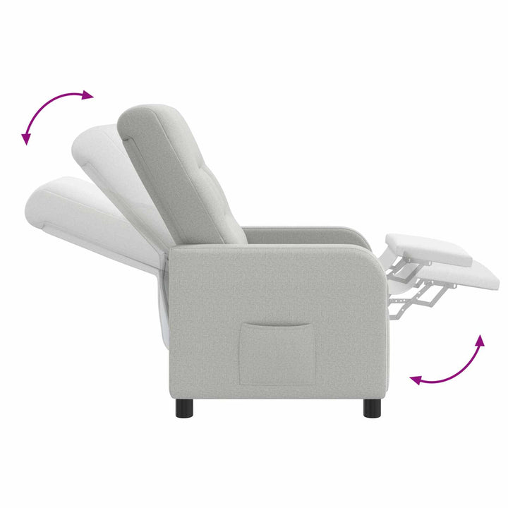 Recliner Skygrå Stof