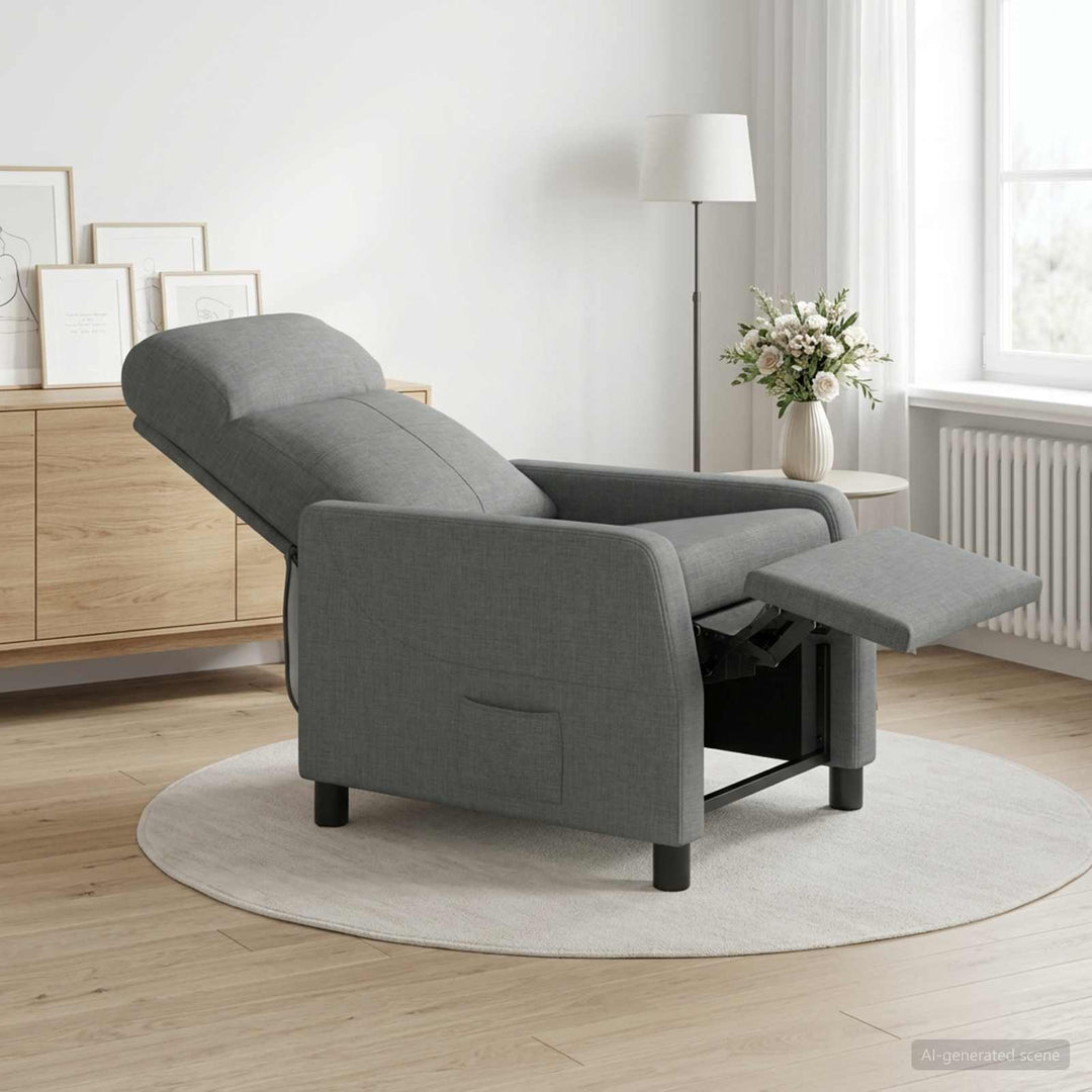 Recliner Mørkegrå Stof