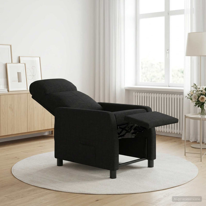 Recliner Sort Stof