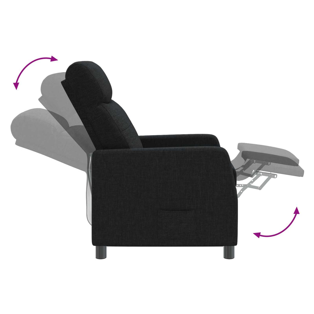 Recliner Sort Stof