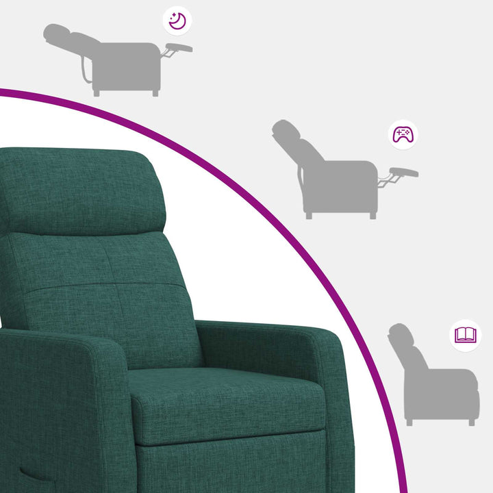 Recliner Mørkegrøn Stof