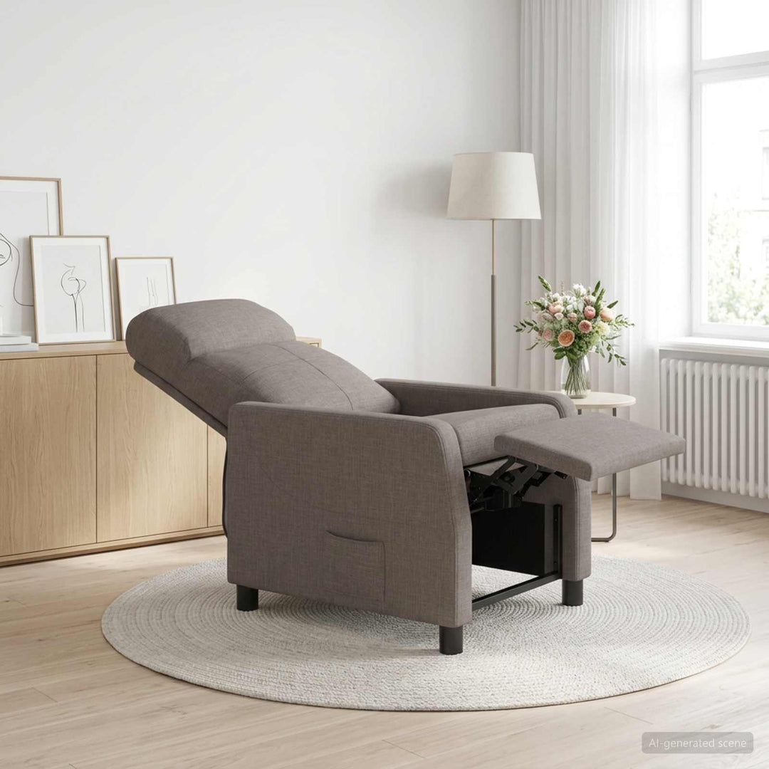 Recliner Gråbrun Stof