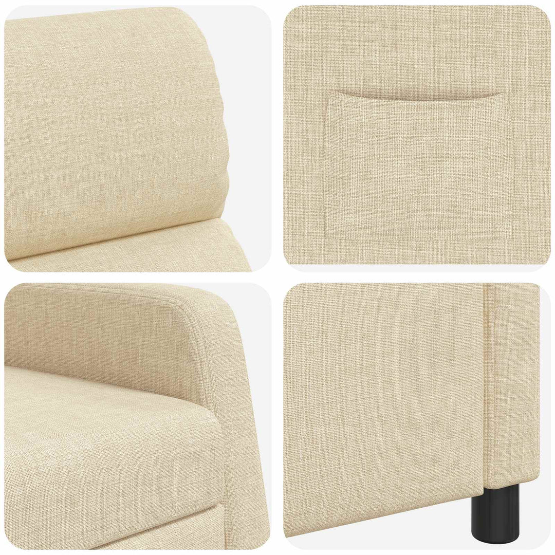 Recliner Cremefarvet Stof